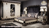 Lits design de qualité supérieure, meubles de chambre à coucher en teck, style européen moderne, couleur personnalisée, suite de chambre durable