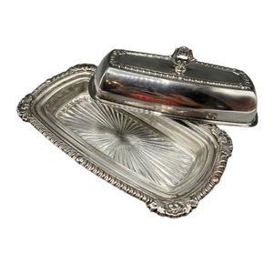 Beurrier fini brillant Ustensiles de cuisine Rangement de comptoir Plats et assiettes Beurrier moderne en acier inoxydable - Product Image 3