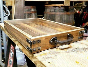 BANDEJA IMPRESA DE MADERA DEN MEJOR CALIDAD TALLADA Forma cuadrada disponible y artesanía de la India mejor muestra Venta caliente - Product Image 1