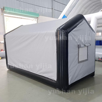 Tente de stockage de moto et de voiture gonflable imperméable d'extérieur la plus populaire, abri de voiture portable, garage de moto gonflable