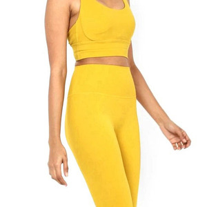 Conjuntos de yoga para mujer al mejor precio, conjuntos de entrenamiento OEM para gimnasio, ropa deportiva sin costuras para mujer, conjunto de yoga - Product Image 3