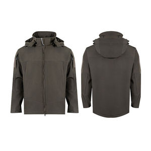 Imperméable à capuche hommes Soft Shell veste coupe-vent thermique polaire doublé randonnée extérieur hiver manteau isolé - Product Image 1