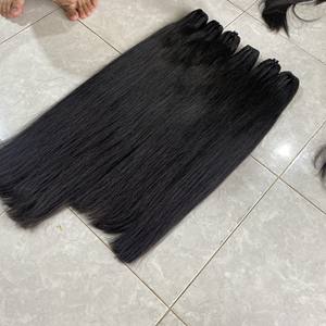 Extensiones de cabello humano 100% Real, mechones de pelo liso Natural, doble estiramiento, extremo grueso, alta calidad, Envío Gratis - Product Image 4