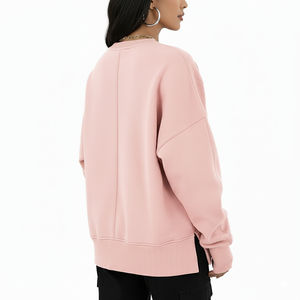 Ropa de moda de otoño a buen precio para mujer, Jersey informal de manga larga con cuello redondo, sudadera con logotipo personalizado - Product Image 6