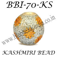 Perles de Cachemire artisanales, durables et colorées, parfaites pour la fabrication de bijoux et d'artisanat, provenance d'Inde. - Product Image 6