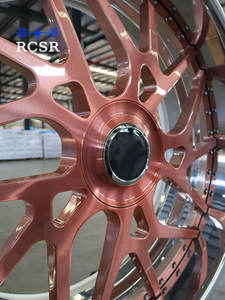 RCSR Nouvelles jantes en alliage forgé sur mesure de 24 pouces, finition brossée, garantie 5 ans, jeu de 2 pièces pour Chevrolet <span class=keywords><strong>Camaro</strong></span> - Product Image 6