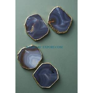 Posavasos de té y café de mármol blanco con forma hexagonal, Juego de 4 manteles individuales decorativos de mesa de tamaño personalizado para restaurante y cafetería a la venta - Product Image 2