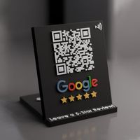 Plaque NFC personnalisée en gros pour usine, support d'affichage de commentaires Google, TikTok, LinkedIn, Instagram, lien de commentaires d'entreprise