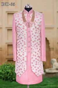 Designer brodé indien Sherwani marié mariage Sherwanis hommes Sherwani design personnalisé au meilleur prix de gros - Product Image 2