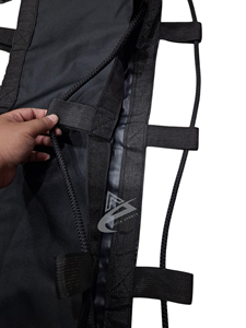 Sac à foin durable en PVC 600D pour cheval, double couture, boucles solides, logo personnalisé étanche avec cordon de haute qualité, sac à foin - Product Image 3