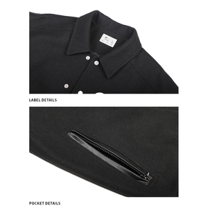 Gran oferta, Mangas de cuero, bordado de chenilla, Mangas de cuero PU de lana con parches, chaqueta universitaria de béisbol Letterman personalizada - Product Image 5