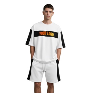 Conjunto Deportivo de Verano para Hombre, Transpirable, de Secado Rápido, Camiseta y Pantalones Cortos a Juego, Cómodo Conjunto con Lavado Ácido, Ideal para Correr y Gimnasio - Product Image 1