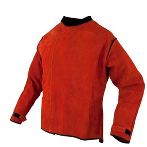 Ropa de soldador Unisex de seguridad profesional, chaquetas de soldadura de cuero de vaca de alta resistencia, chaquetas de cuero de soldadura personalizadas para jóvenes - Product Image 6