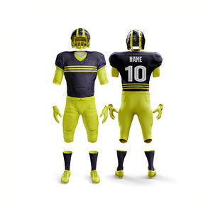 Tissu respirant de qualité supérieure, ensemble d'uniformes de joueur de football américain imprimé en usine personnalisé, vente en gros de vêtements de joueur à bas prix - Product Image 1