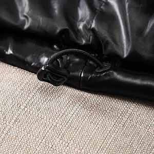 Chaqueta Acolchada de Invierno Unisex de Alta Calidad, Diseño Personalizado, con Capucha y Cuello Alto Brillante para Mujer, con Logotipo de Diseñador OEM, Estilo Urbano - Product Image 6