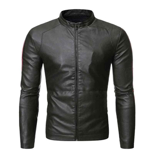 Chaqueta de Cuero para Hombre, Moderna y Personalizada para la Temporada de Frío, Interior Cálido, Ajuste Cómodo, Costuras Duraderas, Diseño Elegante con Estampado - Product Image 3