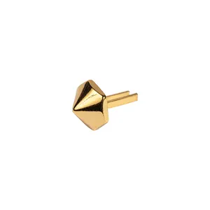 高品质金色小圆锥形金属装饰金属五金手袋钱包定制标志风格韩国制造