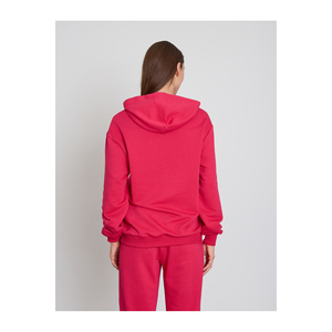 Casual Style Relaxed Fit Long Arm Hooded Sweatshirt Front Pockets Women Girls - Product Image 6