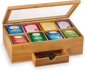 Caja de Almacenamiento de Té de Madera Maciza, Acabado Liso de Alta Calidad, Suministro al por Mayor - Product Image 1