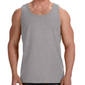 เสื้อกล้ามออกกำลังกายของผู้ชายผ้าโพลีเอสเตอร์ระบายอากาศได้ดีผ้าปักลายขนาดใหญ่พิเศษสำหรับ2025 - Product Image 1