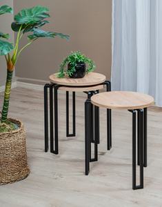 <b>Nesting</b> Coffee <b>Table</b> Round Coffee <b>Table</b> Coffee <b>Table</b> Set 2 Piece Coffee <b>Table</b> Modern Coffee <b>Table</b> Metal Coffee <b>Table</b> Wooden Coff - Product Image 5