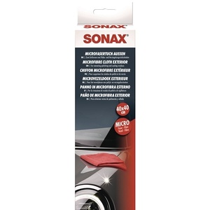 Serviettes de voiture - Chiffon en microfibre rouge 400x400mm SONAX - Product Image 1