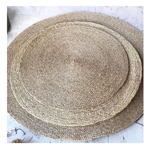 Napperon rectangulaire tissé naturel en jonc de mer tapis de Table en osier de rotin avec un bon prix pour l'exportation - Product Image 1