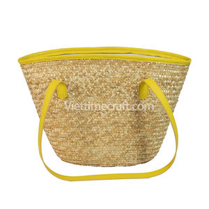 Viettimecraft, Bolso de Paja Tejido a Mano Sostenible de Japón, Color y Tamaño Personalizables, Dos Tamaños, Para Todas las Temporadas, Artesanía Vietnamita, Venta al Por Mayor - Product Image 2