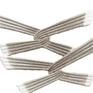 Rhinestone shoes uppers accessories women's shoes sandals <b>slippers</b> high <b>heels</b> Factory wholesale <b>with</b> rhinestone toes - Product Image 1