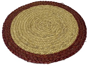Napperons en jacinthe d'eau faits à la main écologiques | Tapis de table tissés naturels | Napperons personnalisables en gros - Product Image 3
