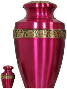 Black Gold Aluminium Cremation Urns Bottom <b>Top</b> Engraving <b>Spark</b> Effect For Human Ashes Durable Metal Fireworks Firecrackers Urns - Product Image 6