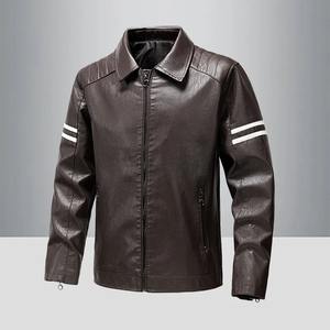 Veste en cuir pour hommes nouvelle veste en cuir chaude de meilleure qualité à la mode d'automne et d'hiver pour hommes et femmes - Product Image 3