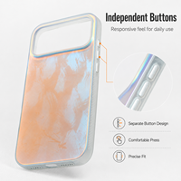 Coque personnalisée pour iPhone 15 Pro Max, motif IML, TPU+TPE, antichoc, anti-traces de doigts, protection de l'appareil photo, OEM ODM