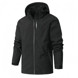 High Quality Waterproof Windbreaker <b>Jacket</b> for <b>Men</b> Women Custom Print Logo Sportswear <b>Lightweight</b> Breathable Outerwear - Product Image 5