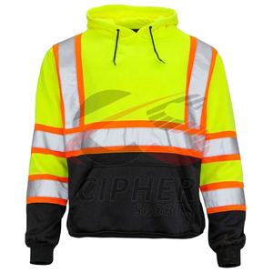 Offre Spéciale haute visibilité hommes vêtements de travail hautement réfléchissants sweats à capuche trafic personnalisé meilleure vente pas cher prix haute visibilité vêtements de travail sweats à capuche - Product Image 1