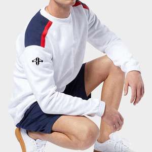 เสื้อสเวตเชิ้ตผู้ชายลำลองสำหรับฤดูหนาวปี 2025 ผ้าฟลีซคอตตอน 100% แห้งเร็ว ดีไซน์เรียบแบบสั่งทำโดย Atlantic - Product Image 5