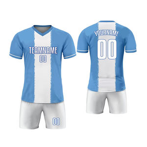 ออกแบบโลโก้ตามสั่ง ชุดฟุตบอลผู้ใหญ่ คุณภาพสูง สำหรับฝึกซ้อม ระบายอากาศได้ดี แห้งเร็ว เสื้อตัดเย็บอัตโนมัติ - Product Image 1