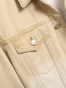 Chaquetas de Mezclilla de Invierno para Hombre con Cuello Alto Personalizado, Logotipo Frontal, Transpirables, Ligeras y Resistentes al Viento para Uso en Exteriores - Product Image 4