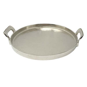 Plat de service décoratif en aluminium artisanal, écologique, personnalisable, avec poignées, pour la maison, l'hôtel, le restaurant, prix raisonnable - Product Image 5