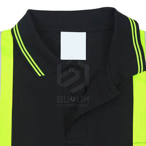 Vente en gros chemise de travail de construction en tissu 100% polyester haute visibilité meilleur prix chemise de sécurité chemise de sécurité haute visibilité - Product Image 5