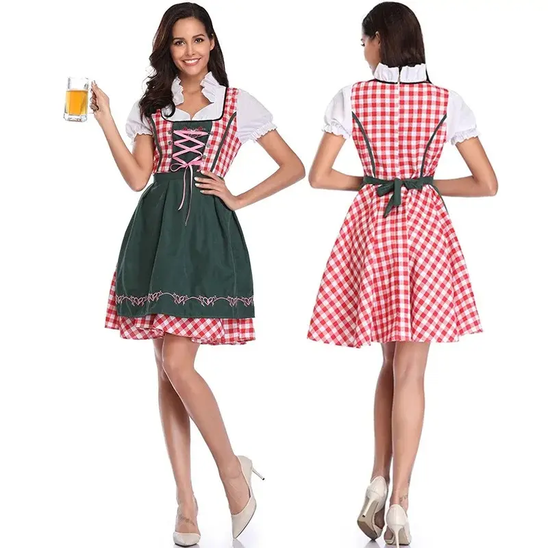 Neustil Mini Dirndl Frühjahrsfest individuelles Design und Farbe Oktoberfest Halloween Dirndl bayerische Dirndl