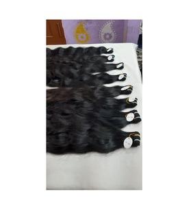 Paquets de cheveux humains vietnamiens bruts de gros, tissage de paquets de cheveux vierges à cuticules alignées, cheveux humains doublement étirés bon marché - Product Image 1