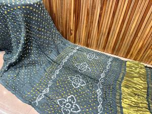 Latest New Gajji silk Digital Print <b>Saree</b> Collection - Product Image 3
