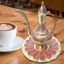 <b>Arabic</b> Aftaba Hand Crafted Brass Aftaba With Gold - Product Image 2