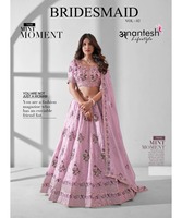 LehengaCholi pour les femmes en rouge avec la conception de travail lourd miroir Vente en gros à bas prix