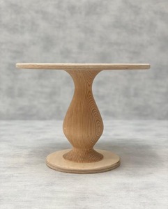 Export Quality <b>Vintage</b>-Style Wooden <b>Cake</b> Pedestal <b>Stand</b> for Rustic Weddings Birthdays and Special Occasions from India - Product Image 3