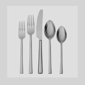 Juego de cubiertos de diseño de acero inoxidable con Logo personalizado, vajilla con mango fino, tenedor y cuchillo, entrega rápida - Product Image 5