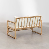 Hochwertiges Möbelset aus Sofas und Tisch zum Verkauf – Sofa, Sessel und Couch aus Natur-Bambus für den Export