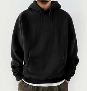 Sweat à capuche vierge personnalisé poids lourd en éponge française sweat à capuche impression bouffante broderie essentielle pour hommes - Product Image 3