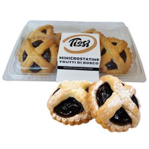 Mini Tartas Redondas de Frutas Frescas Tissi con Bayas en Caja de 200g X 6 Piezas, Temperatura Ambiente - Product Image 1